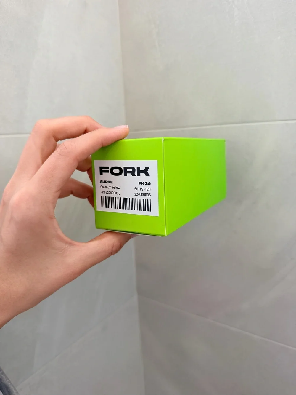 NEW FORK Eyewear Surge FK-16 Sunglasses Green Yellow 60-19-120